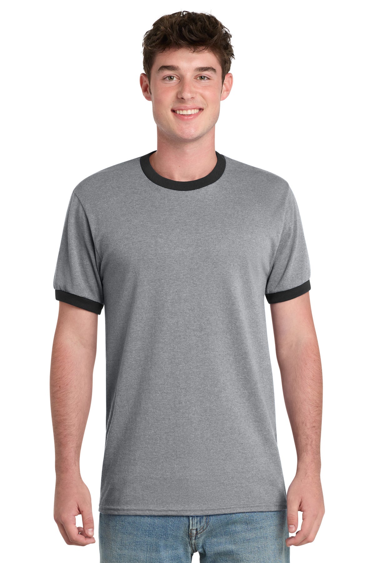 Athletic Heather/ Jet Black