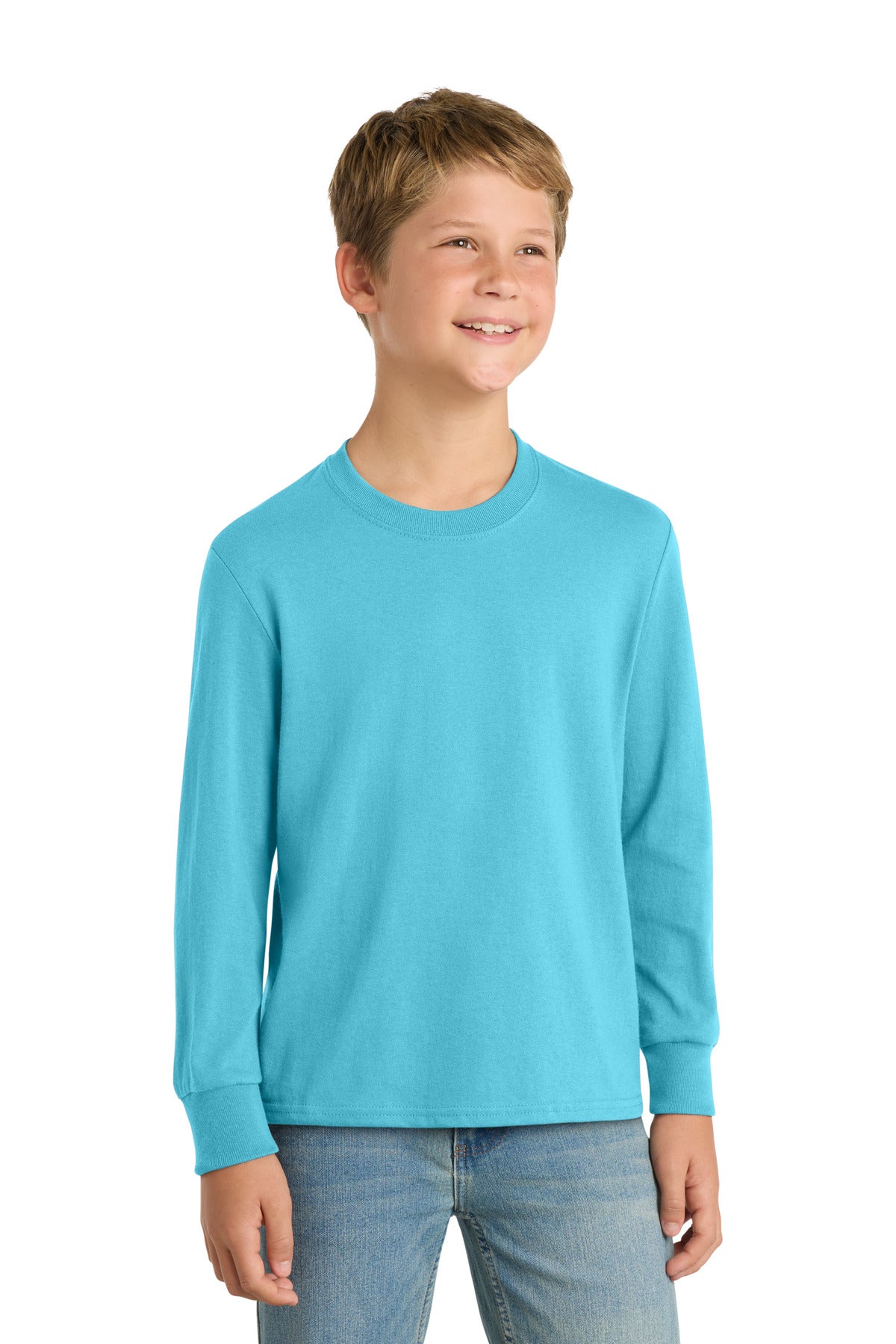 Port & Company Youth Long Sleeve Core Cotton Tee (PC54YLS)