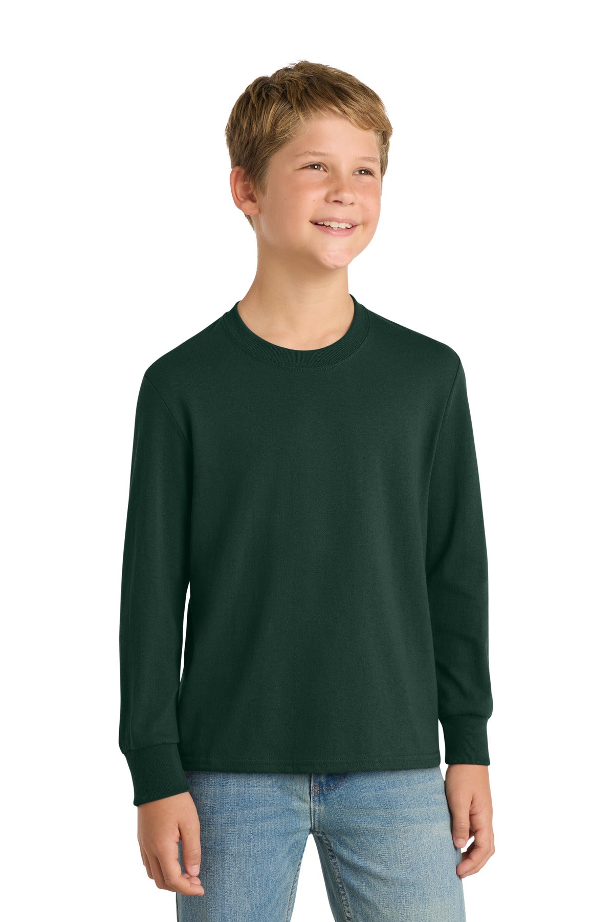 Port & Company Youth Long Sleeve Core Cotton Tee (PC54YLS)