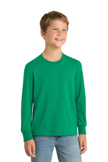 Port & Company Youth Long Sleeve Core Cotton Tee (PC54YLS)