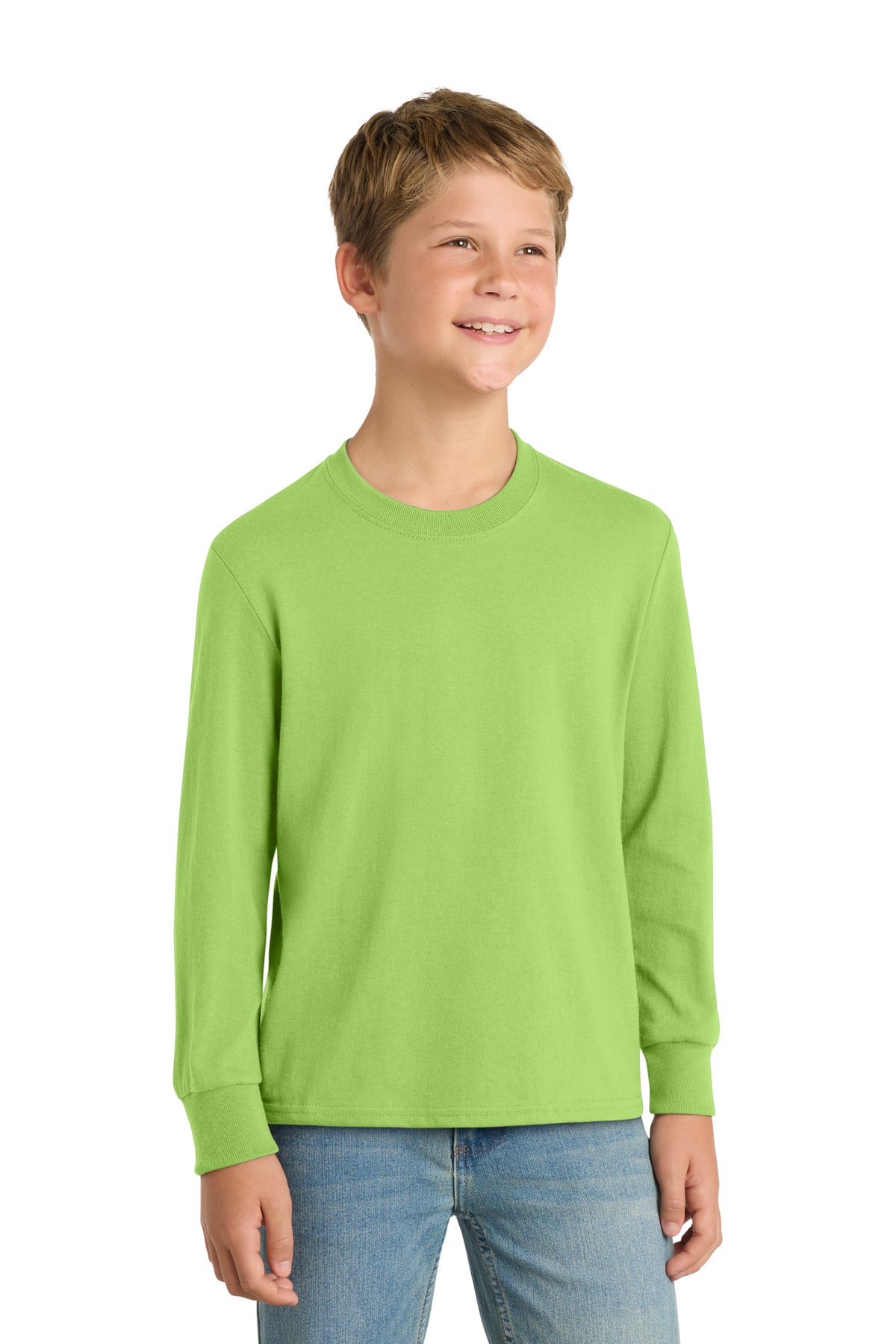 Port & Company Youth Long Sleeve Core Cotton Tee (PC54YLS)