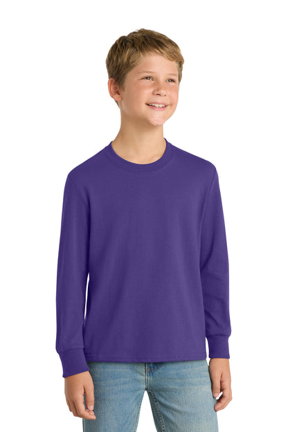 Port & Company Youth Long Sleeve Core Cotton Tee (PC54YLS)