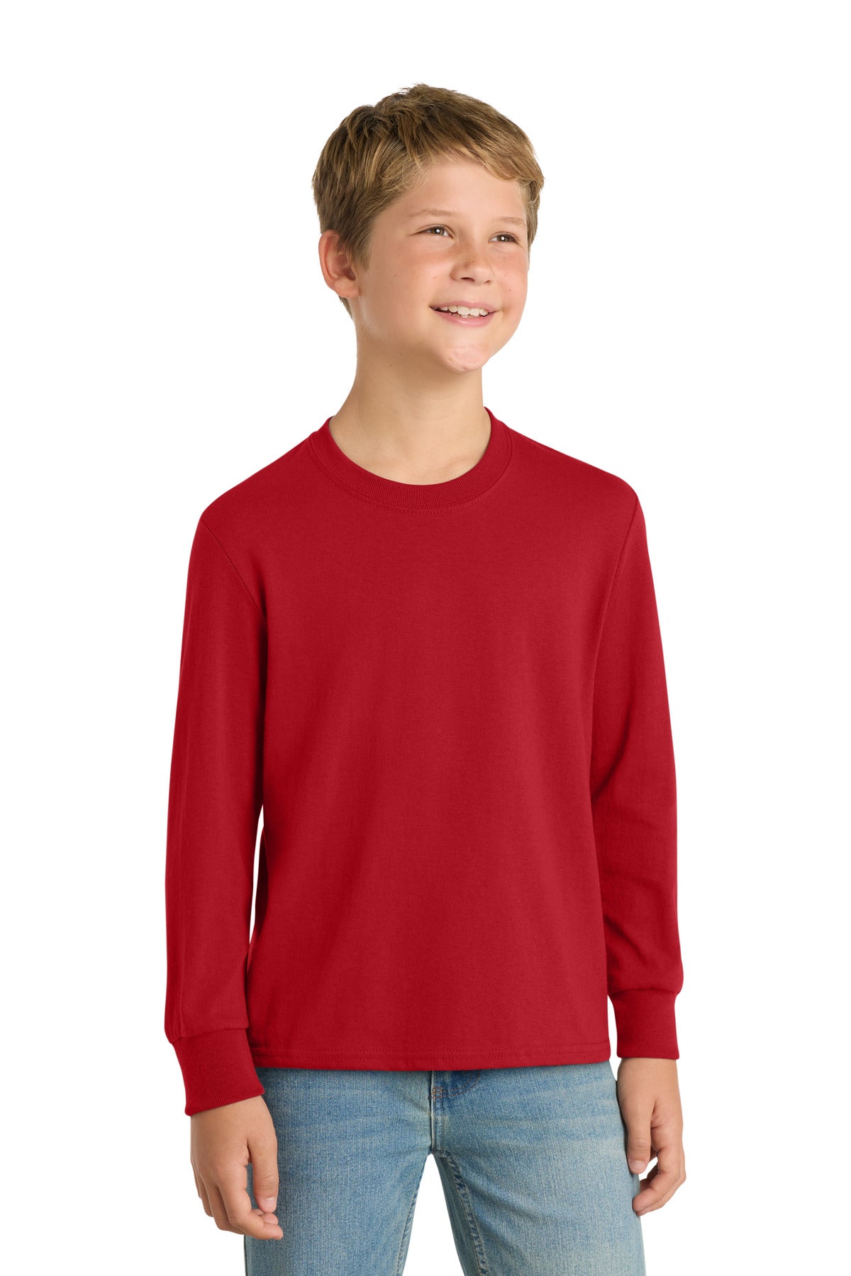 Port & Company Youth Long Sleeve Core Cotton Tee (PC54YLS)
