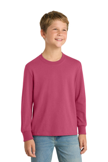 Port & Company Youth Long Sleeve Core Cotton Tee (PC54YLS)