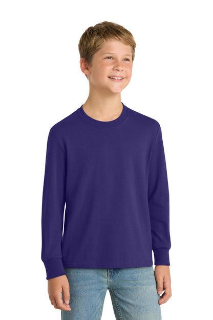 Port & Company Youth Long Sleeve Core Cotton Tee (PC54YLS)
