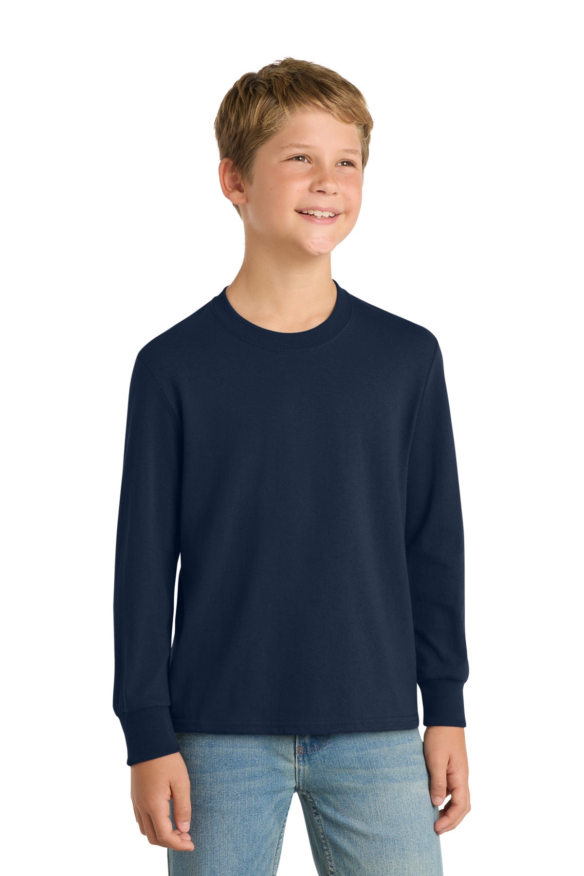 Port & Company Youth Long Sleeve Core Cotton Tee (PC54YLS)