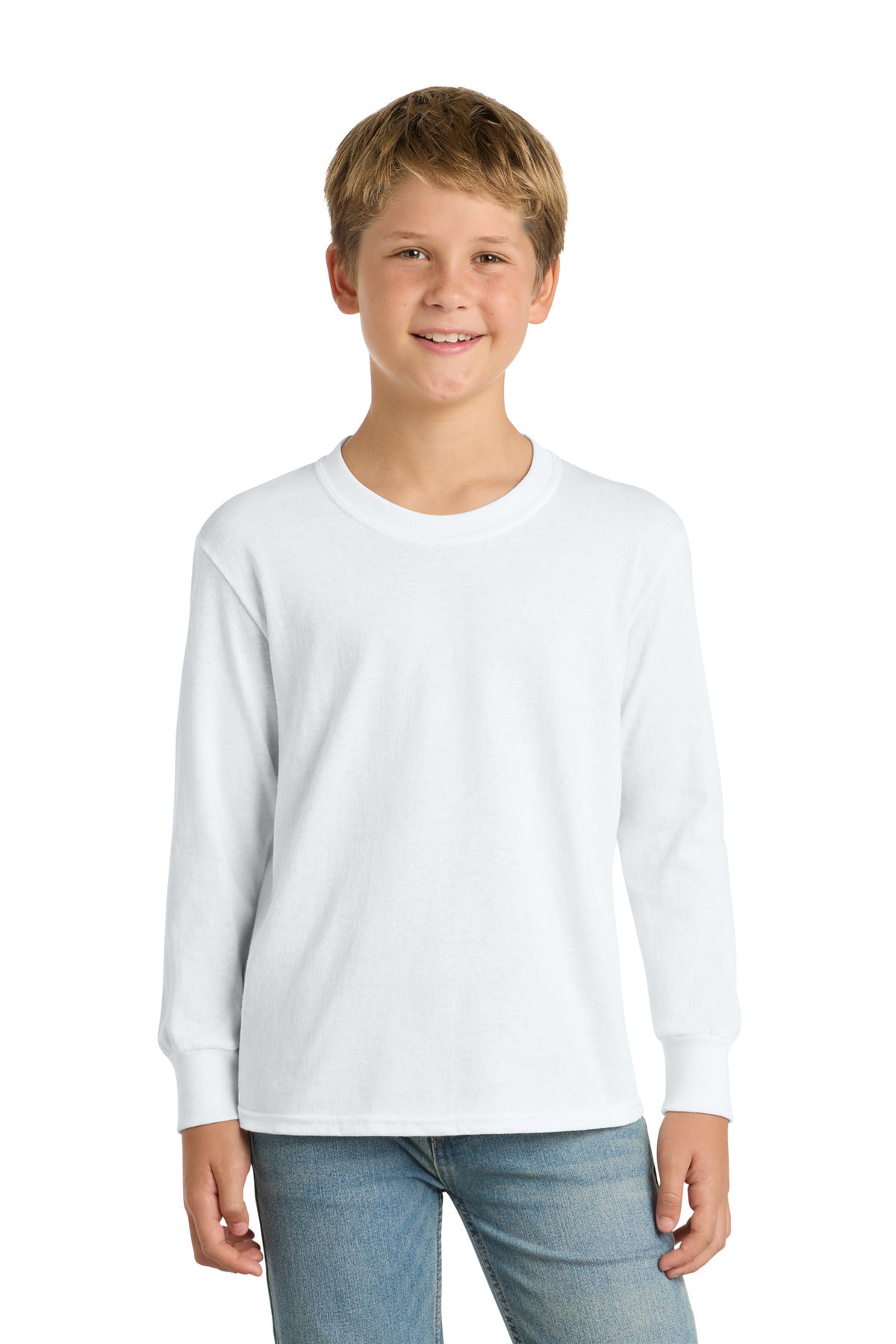 Port & Company Youth Long Sleeve Core Cotton Tee (PC54YLS)
