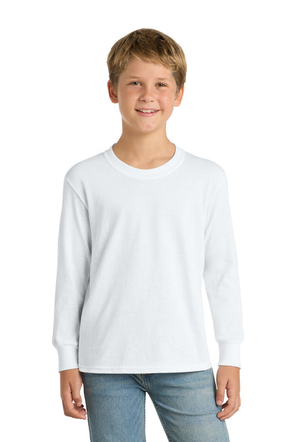 Port & Company Youth Long Sleeve Core Cotton Tee (PC54YLS)