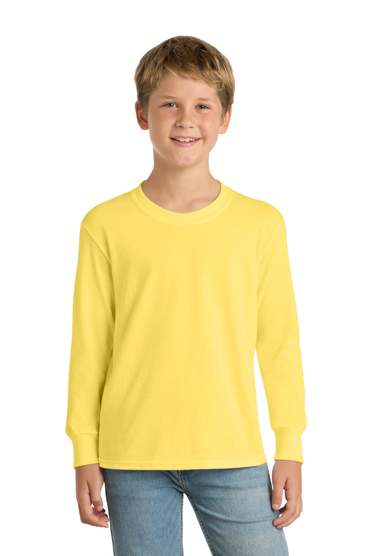 Port & Company Youth Long Sleeve Core Cotton Tee (PC54YLS)