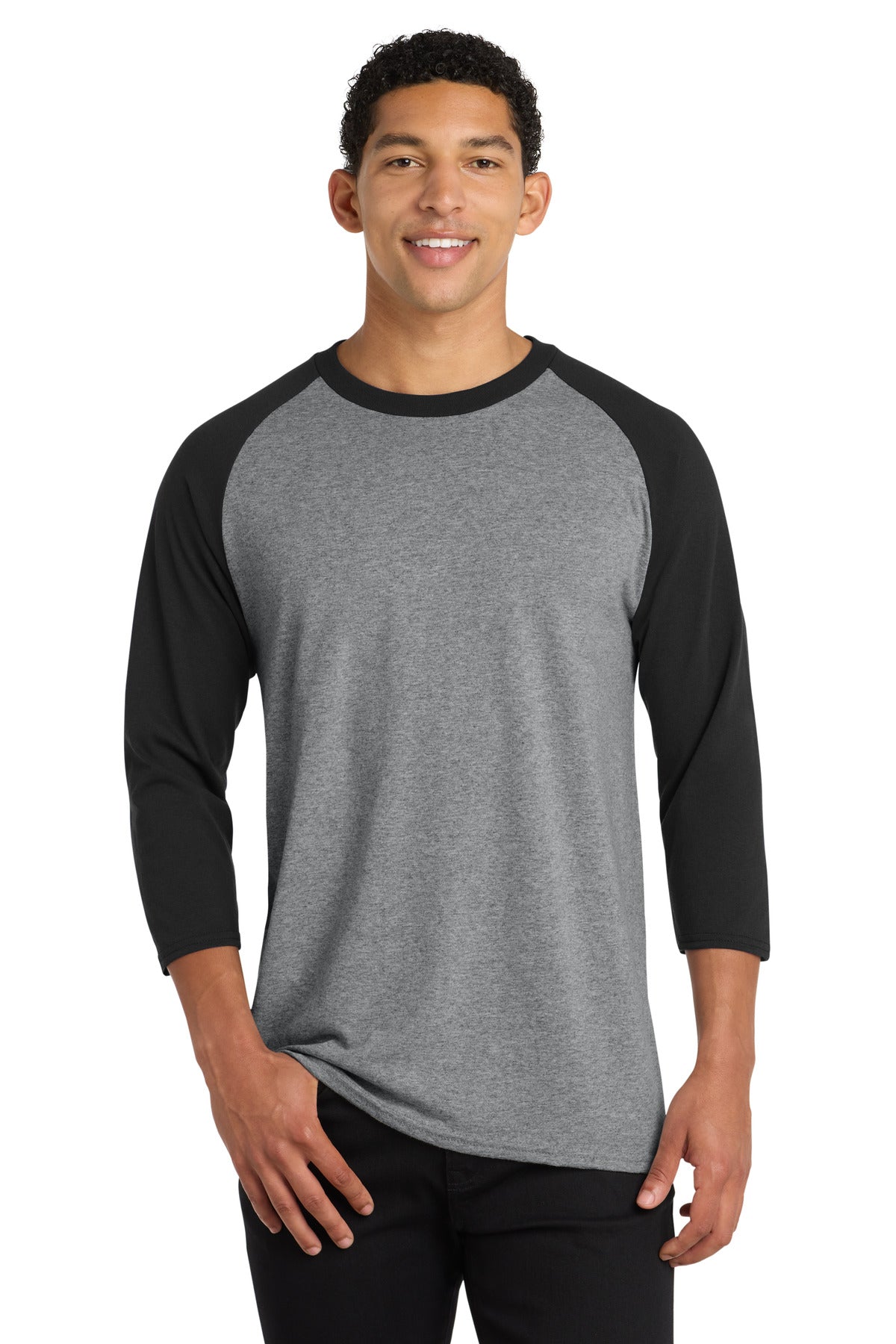 Athletic Heather/ Jet Black