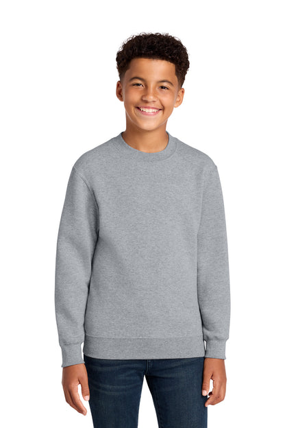 Sudadera con cuello redondo y forro polar Youth Core de Port & Company (PC78Y)