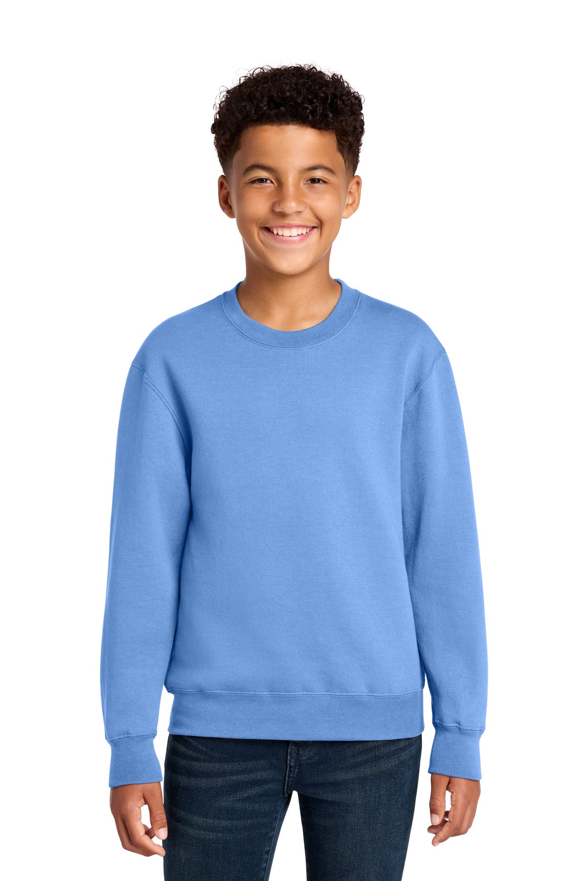 Sudadera con cuello redondo y forro polar Youth Core de Port & Company (PC78Y)