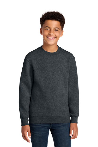 Sudadera con cuello redondo y forro polar Youth Core de Port & Company (PC78Y)