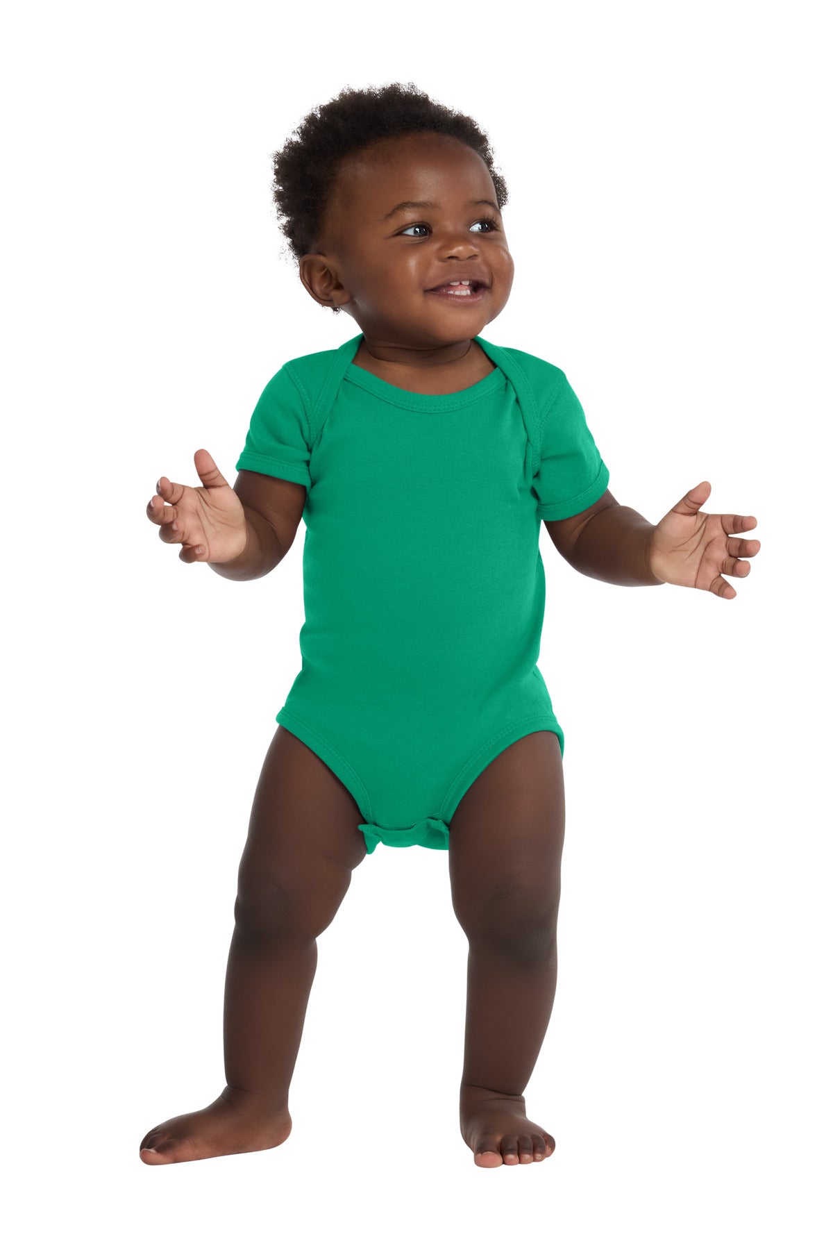 Rabbit Skins Infant Short Sleeve Baby Rib Bodysuit (RS4400)