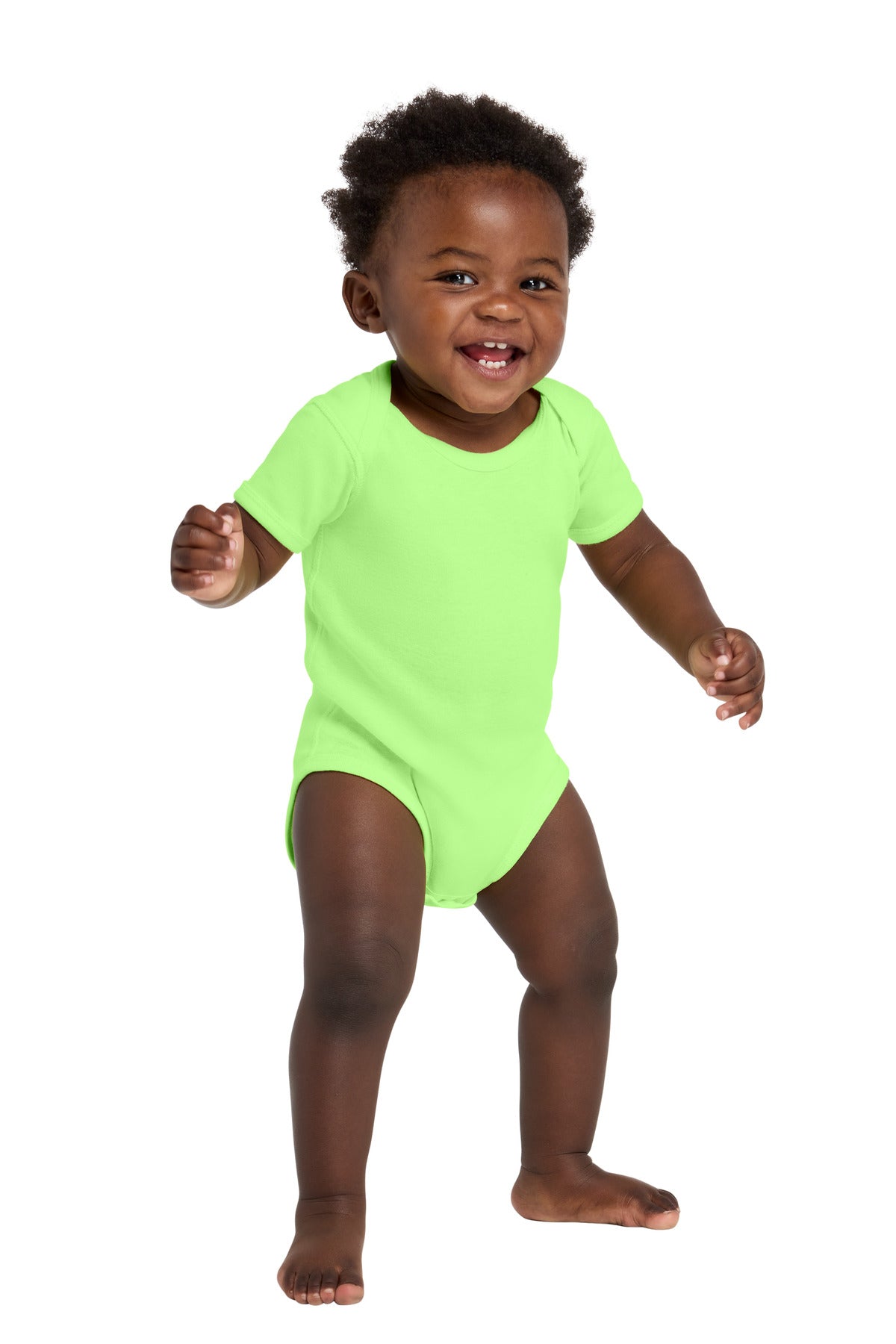 Rabbit Skins Infant Short Sleeve Baby Rib Bodysuit (RS4400)