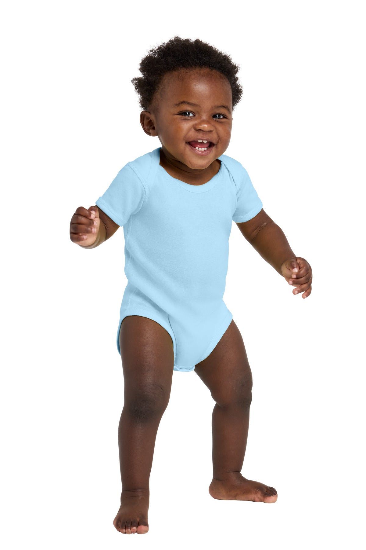 Rabbit Skins Infant Short Sleeve Baby Rib Bodysuit (RS4400)