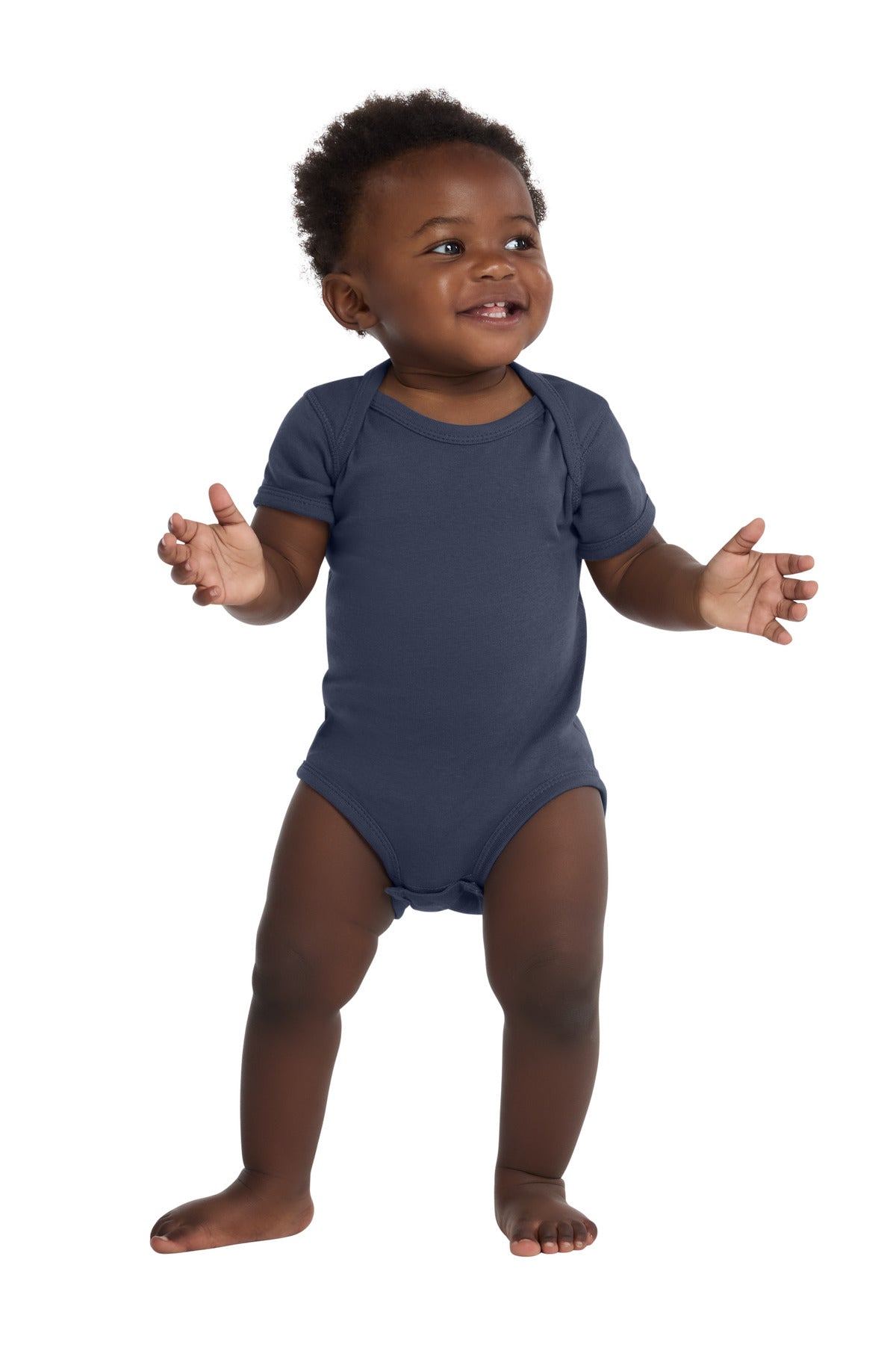 Rabbit Skins Infant Short Sleeve Baby Rib Bodysuit (RS4400)