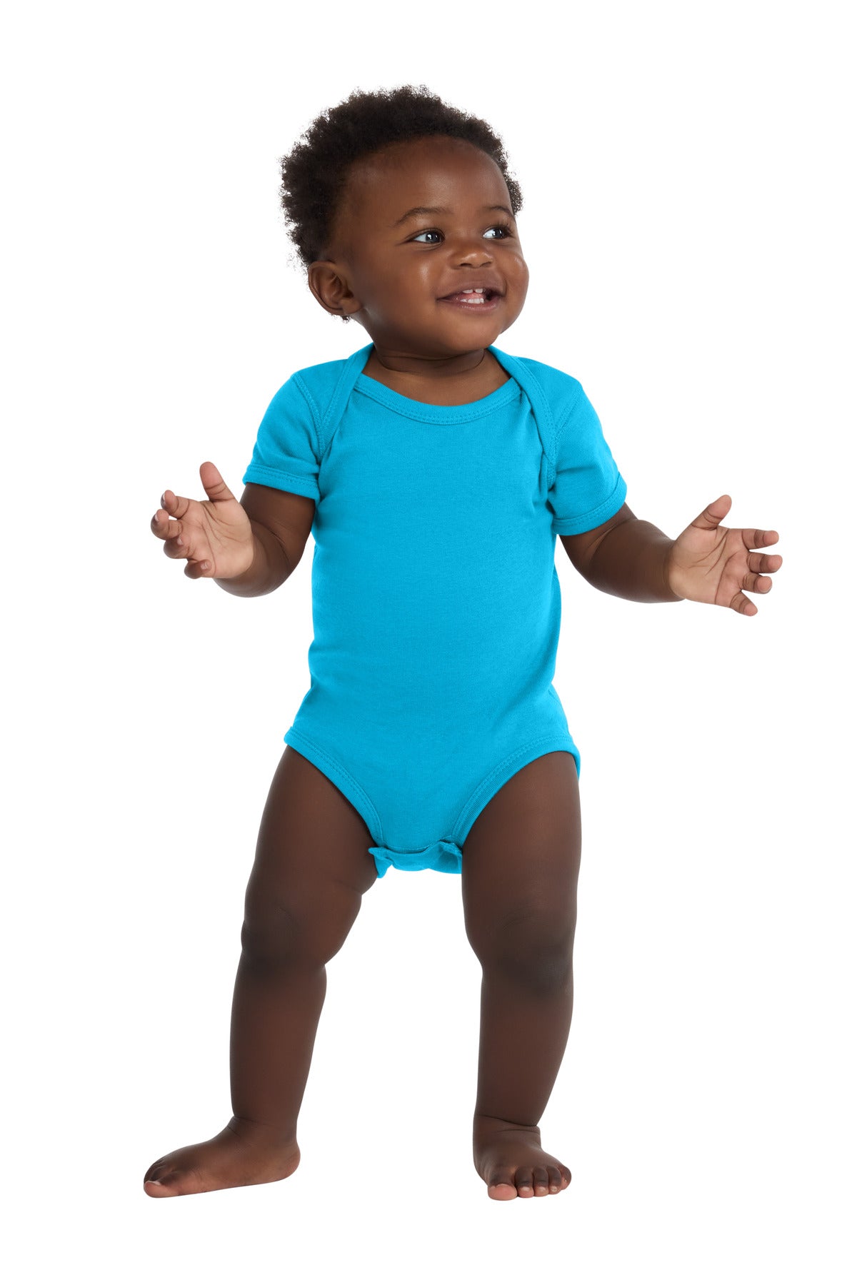 Rabbit Skins Infant Short Sleeve Baby Rib Bodysuit (RS4400)