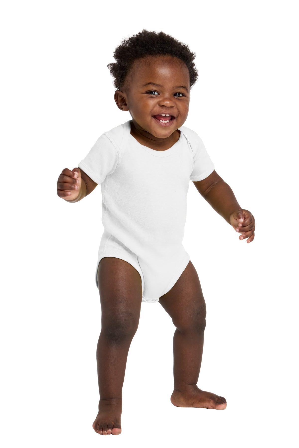 Rabbit Skins Infant Short Sleeve Baby Rib Bodysuit (RS4400)