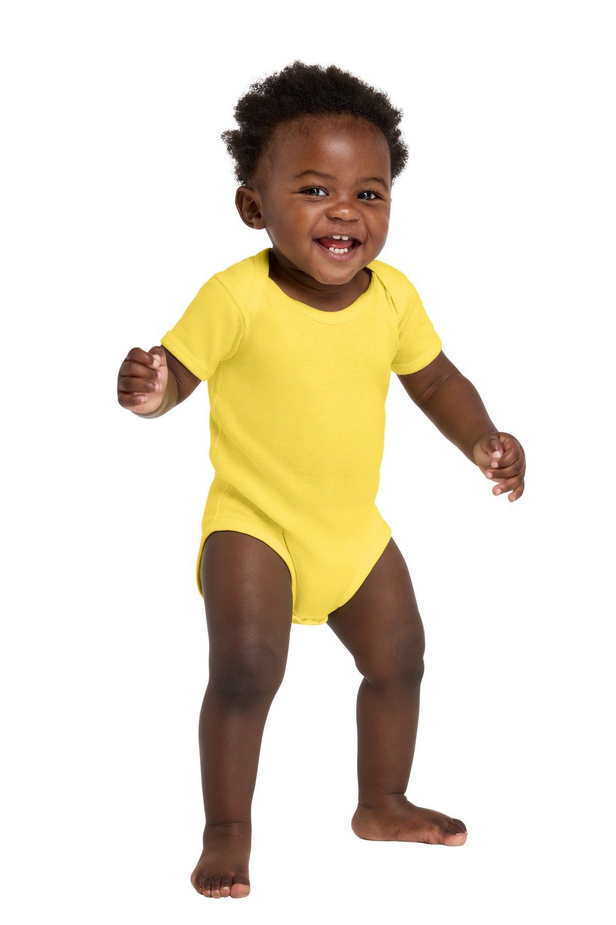 Rabbit Skins Infant Short Sleeve Baby Rib Bodysuit (RS4400)