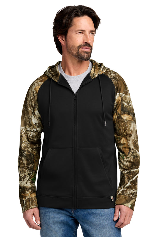 Sudadera con capucha y cremallera completa de bloques de color Russell Outdoors™ Realtree Performance (RU452)