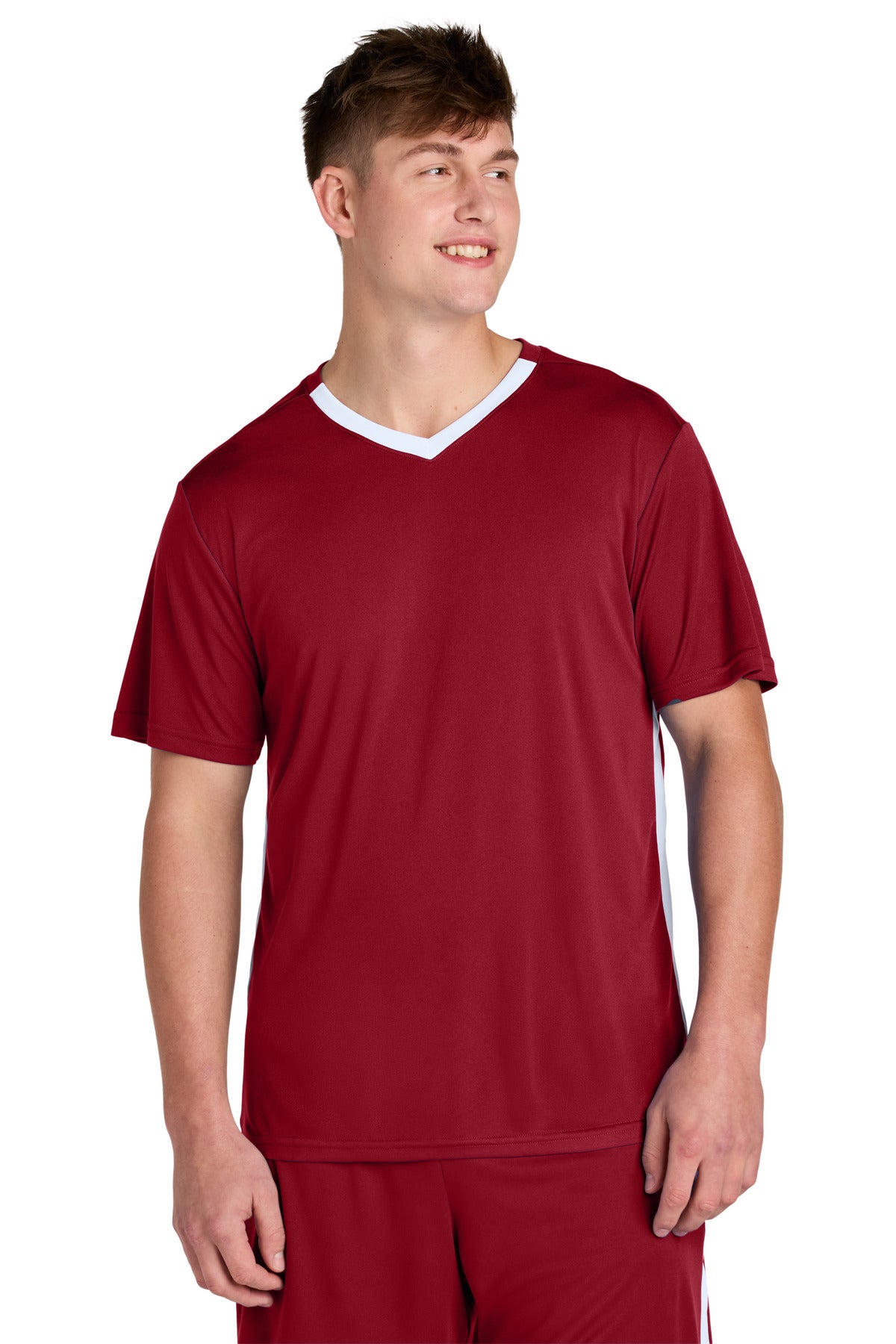 Deep Red/ White