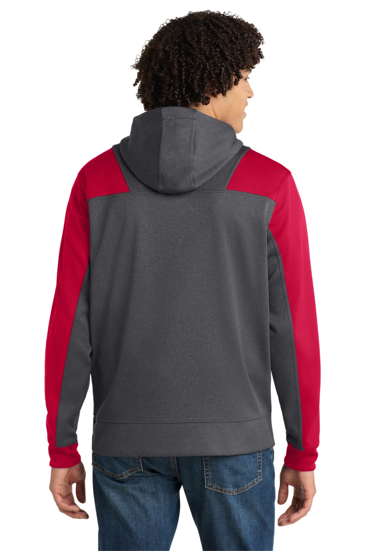 Graphite Heather/ True Red
