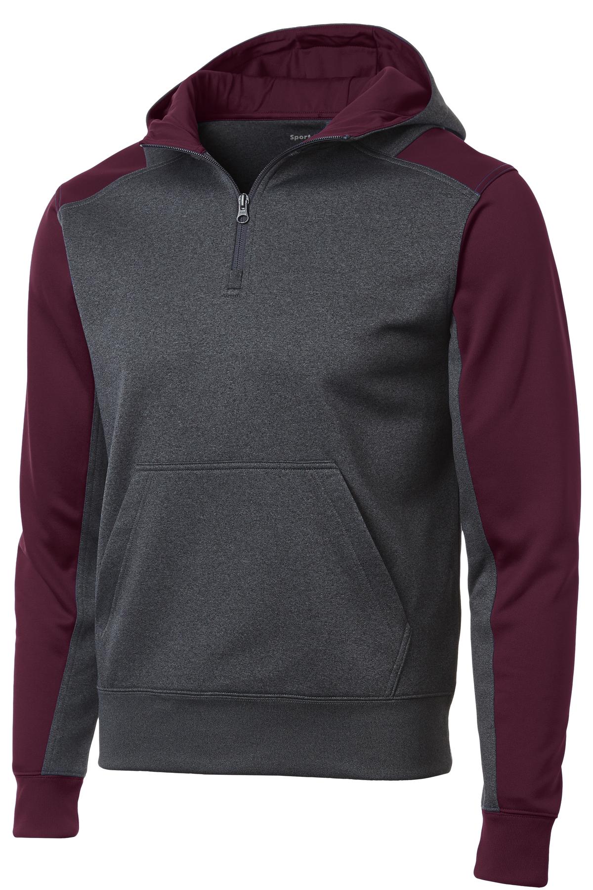 Graphite Heather/ Maroon
