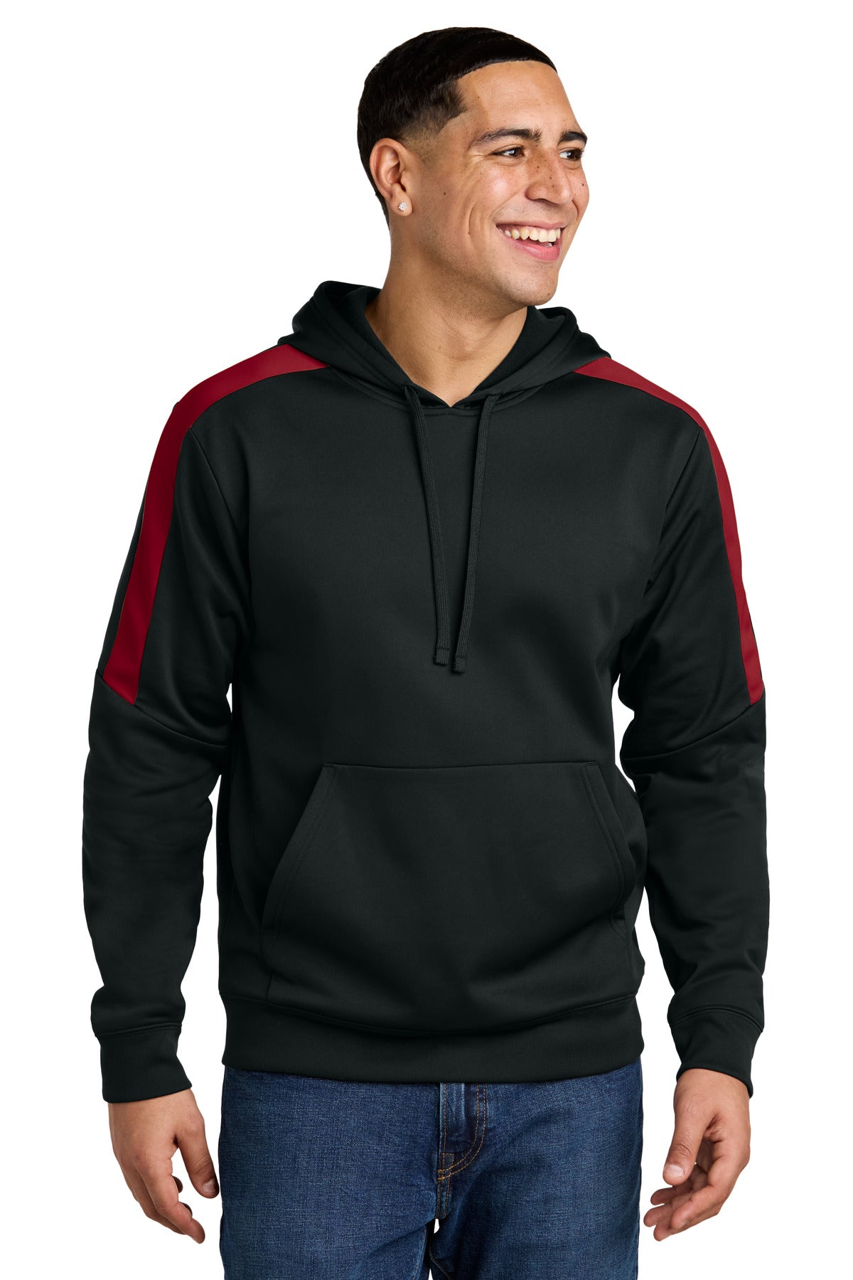 Black/ Deep Red