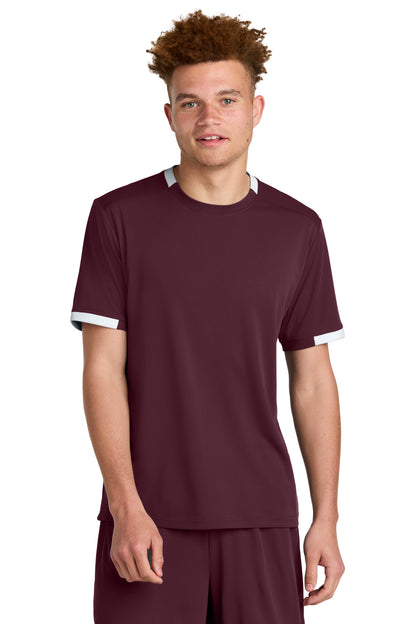 Maroon/ White