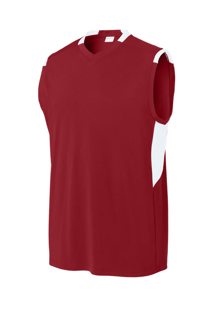 Deep Red/ White