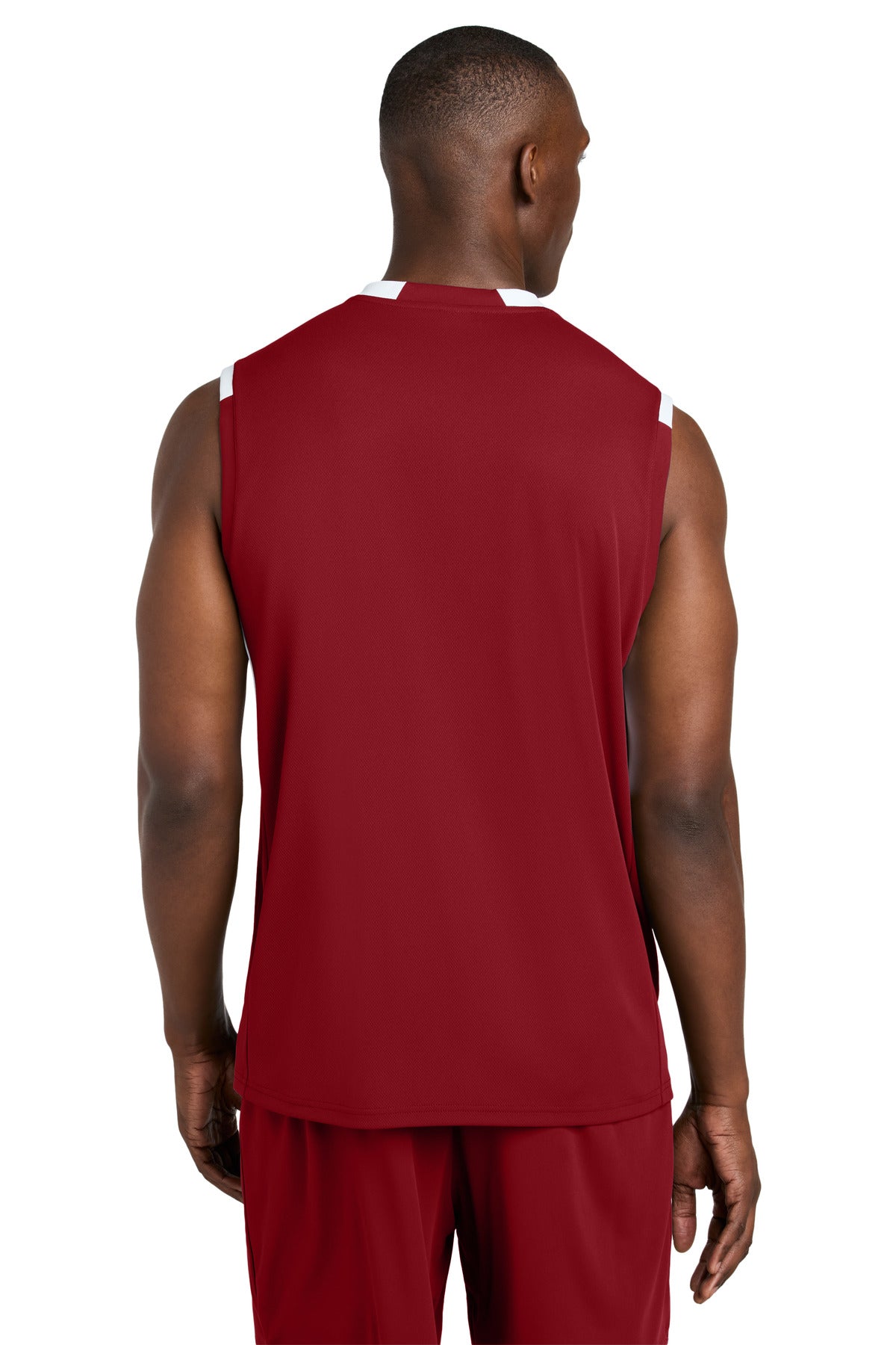 Deep Red/ White