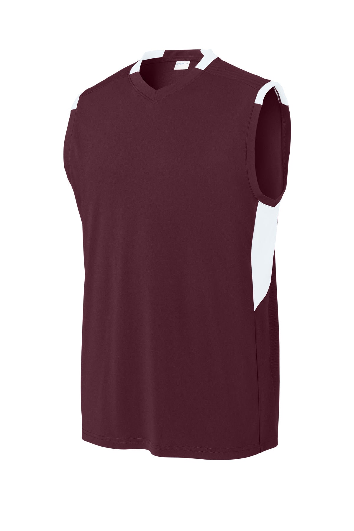Maroon/ White