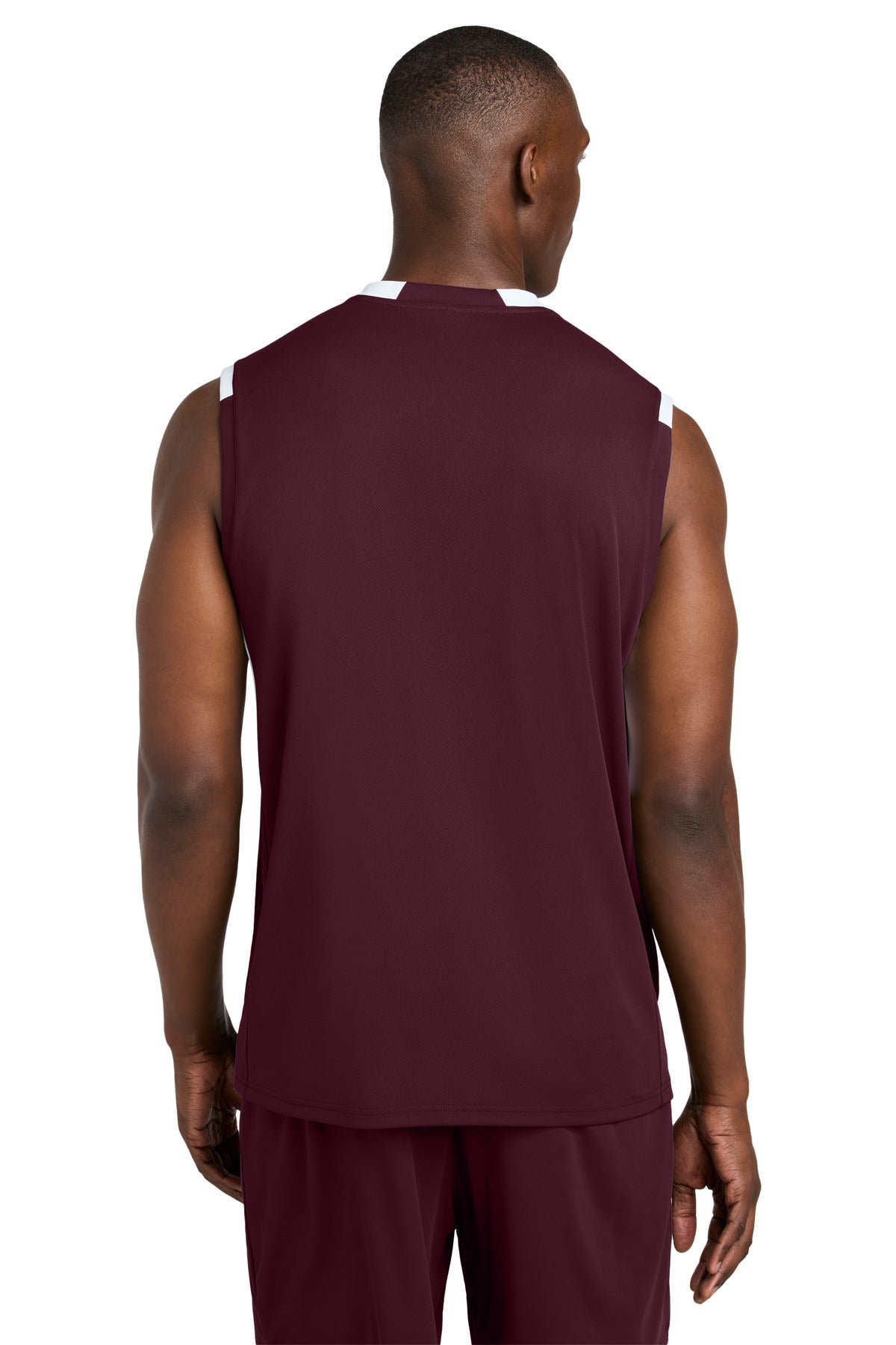 Maroon/ White