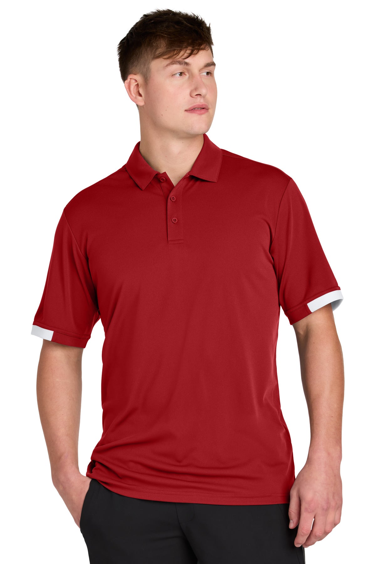 Deep Red/ White