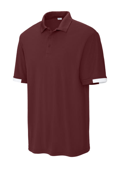 Maroon/ White