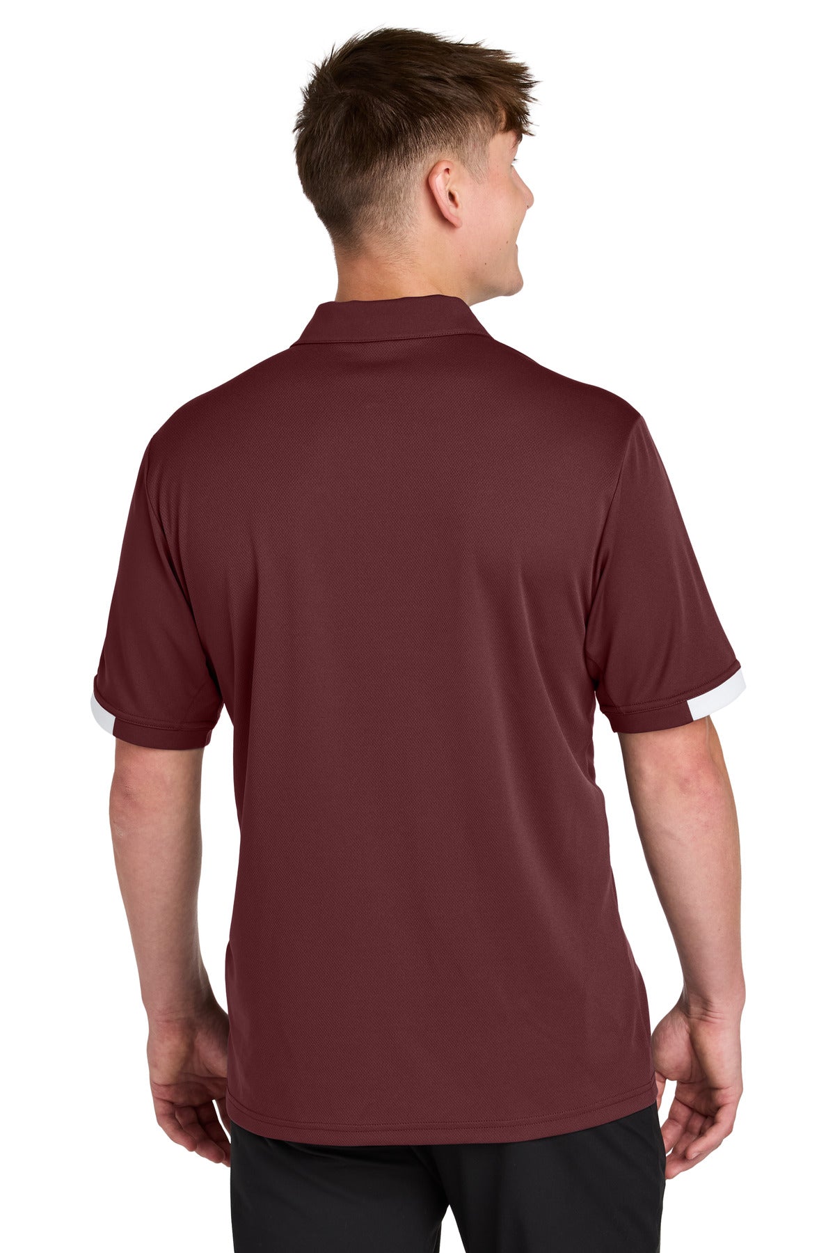 Maroon/ White