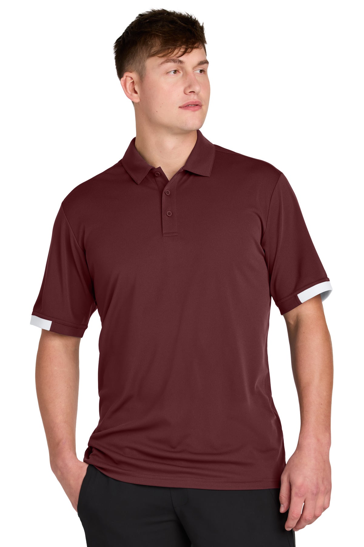 Maroon/ White