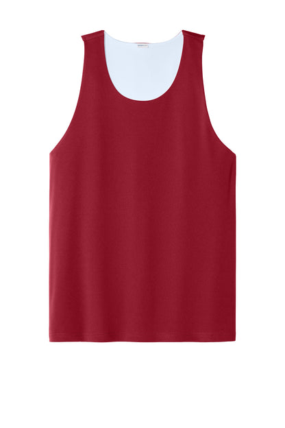 Deep Red/ White
