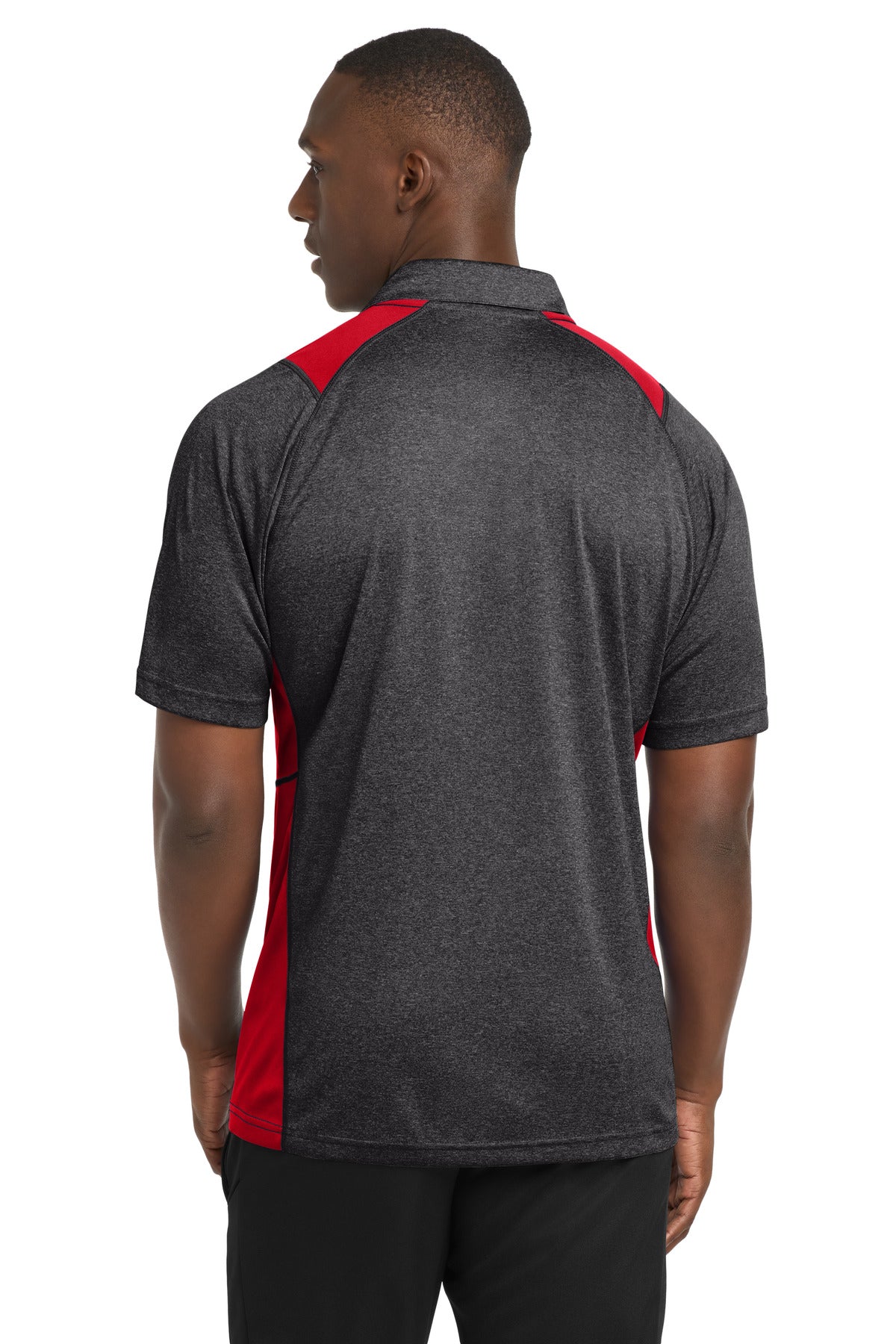 Graphite Heather/ True Red