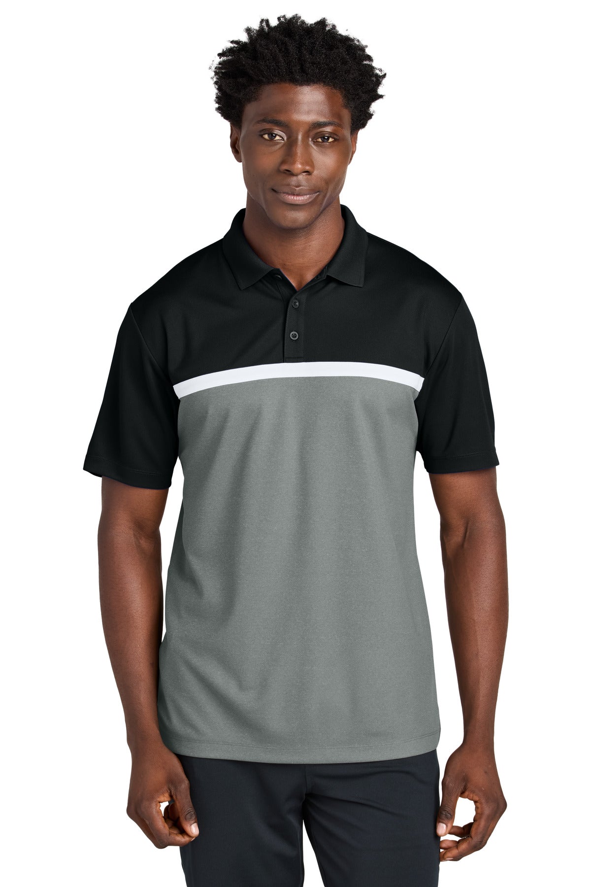 Black/ Grey Concrete Heather/ White
