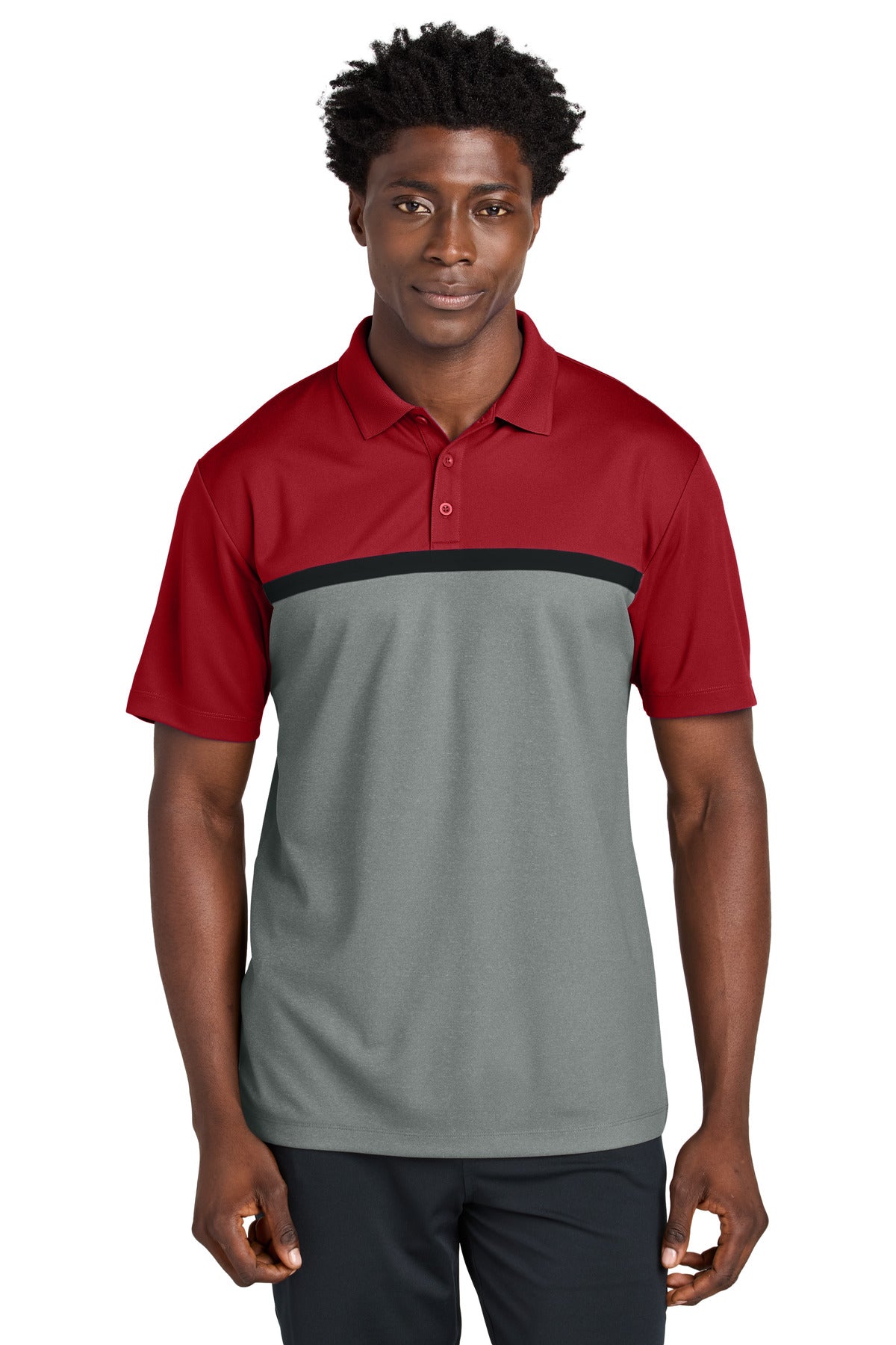 Deep Red/ Grey Concrete Heather/ Black