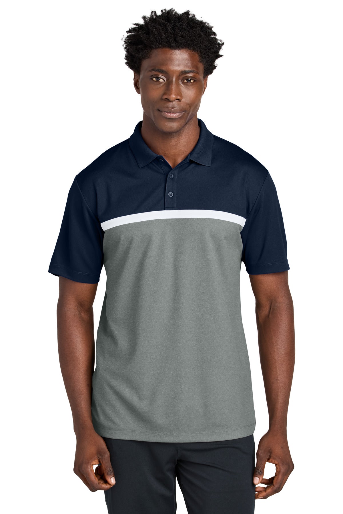 True Navy/ Grey Concrete Heather/ White