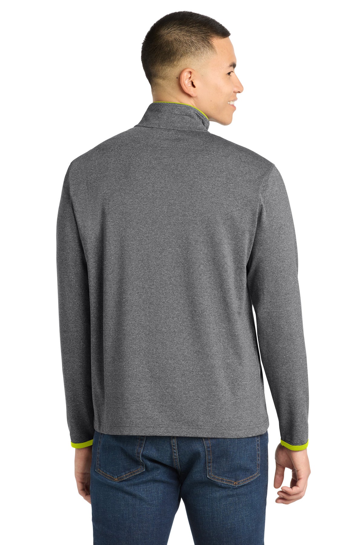 Charcoal Grey Heather/ Charge Green