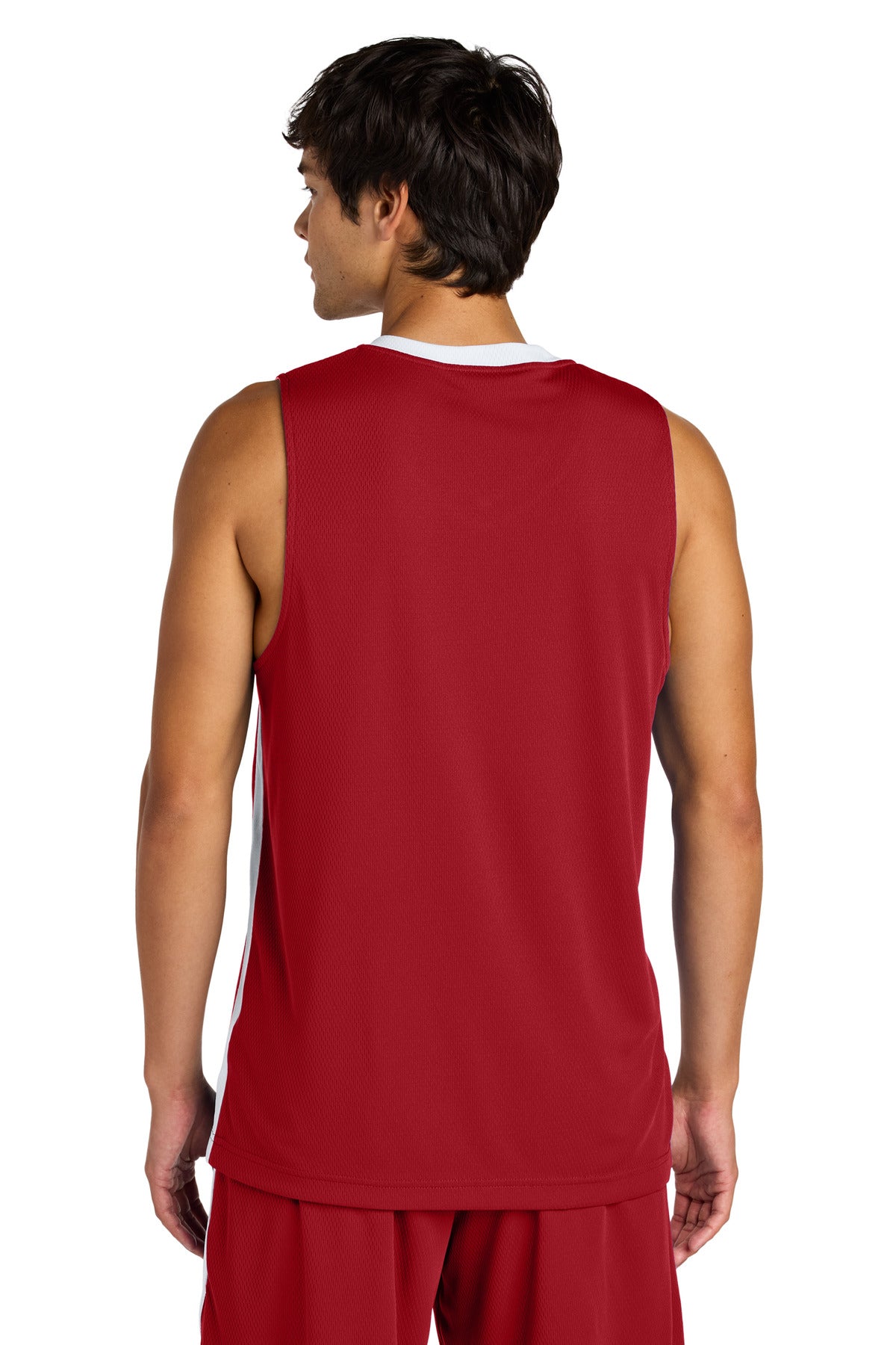 Deep Red/ White