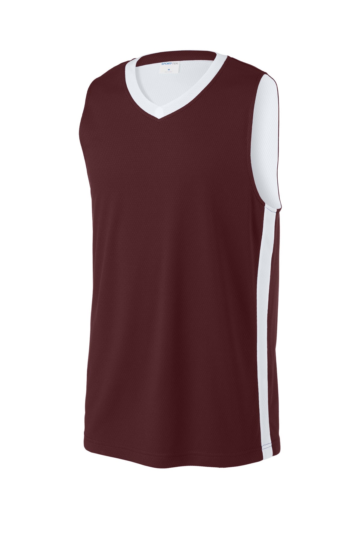 Maroon/ White