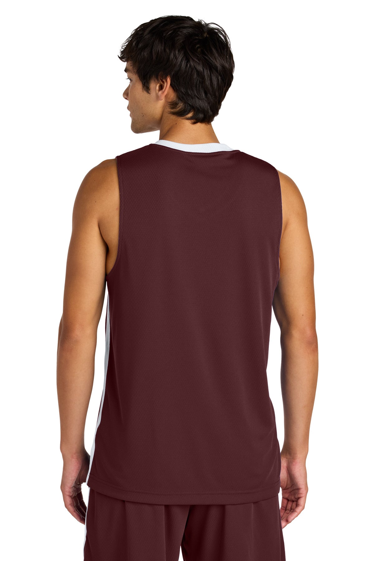 Maroon/ White