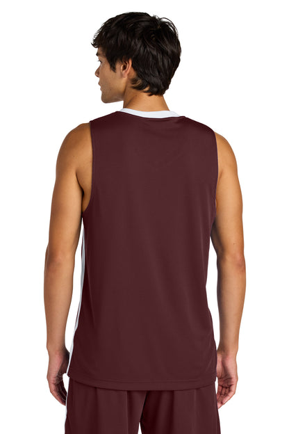Maroon/ White