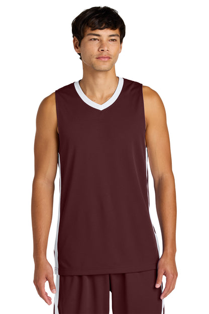 Maroon/ White