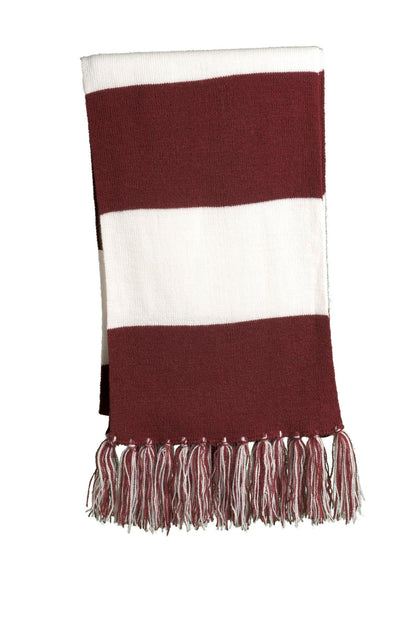 Maroon/ White